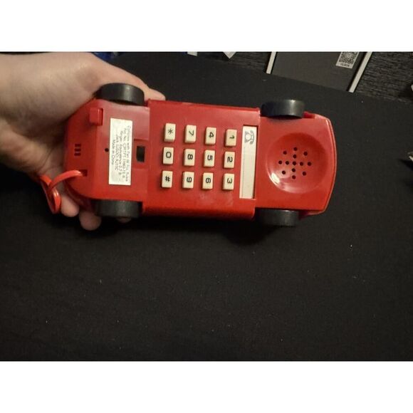 Vintage 1980's Red Corvette DialFone Phone Sports Car Telephone Untested NL - Picture 5 of 10